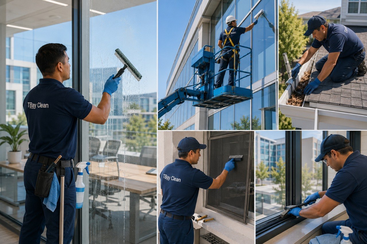 Professional window cleaning service